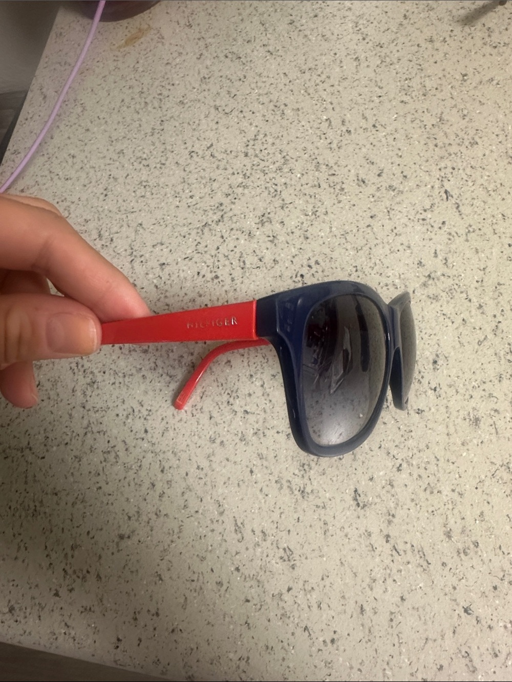 Tommy Hilfiger Kids Navy Frame with Red Temples Sunglasses